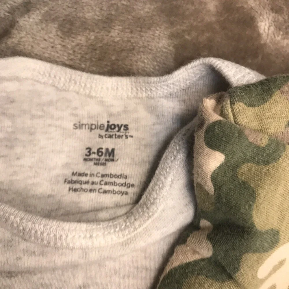 Baby Boy Bodysuit Long‎ Sleeve 4 Outfits 3-6 months